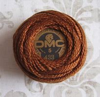 DMC Perle Cotton Size 5 433 Medium Brown 10 gram ball 100% Cotton